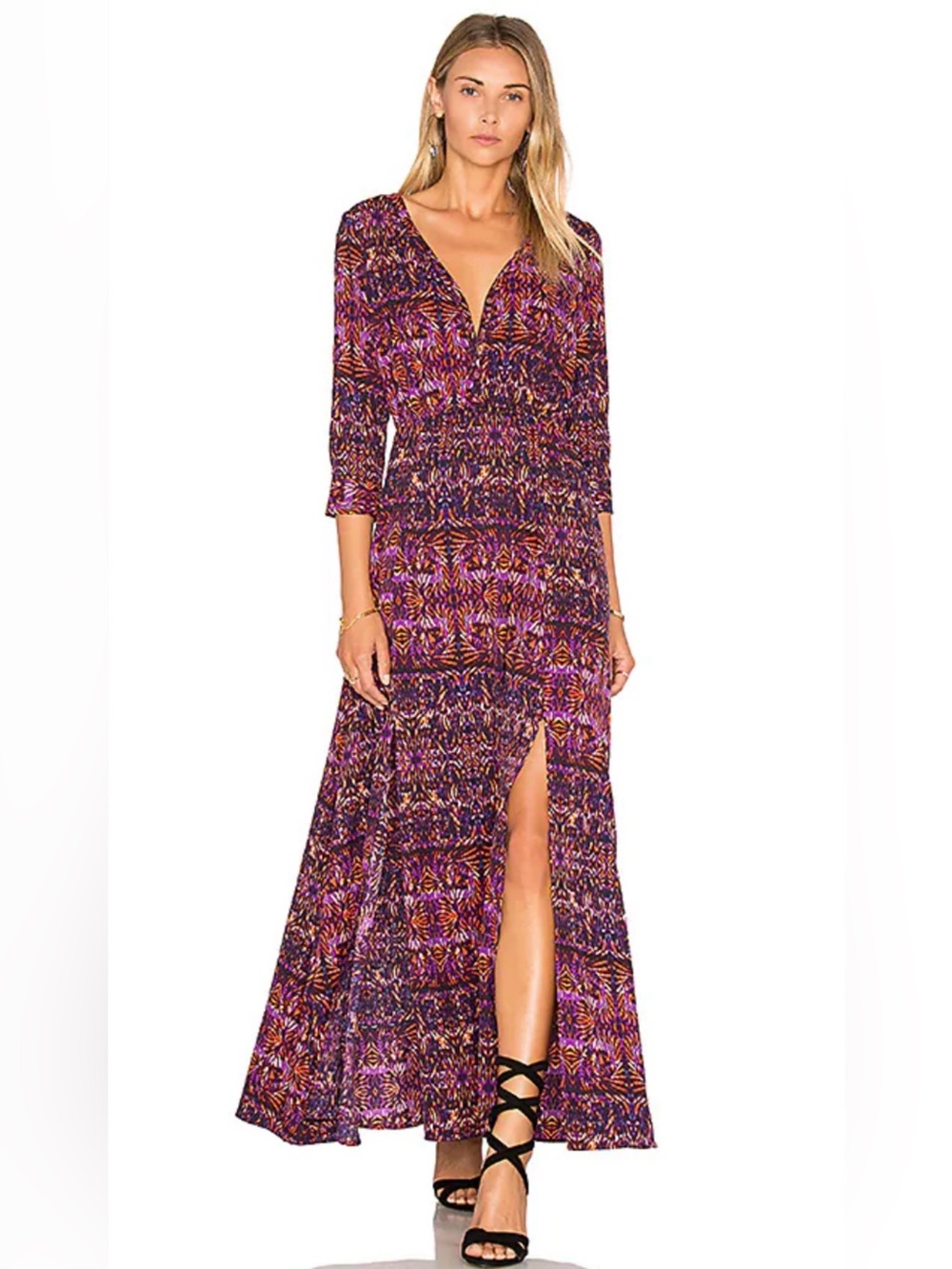 JACK by BB Dakota REVOLVE Purple Print Maxi Dress | Size Small